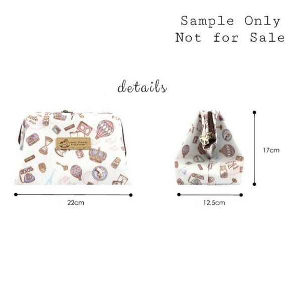 Waterproof Taiwan Large Opening Cosmetic Bag - Picture 3 of 15